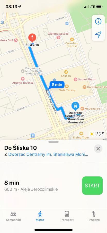 Sliska Apartment ורשה מראה חיצוני תמונה